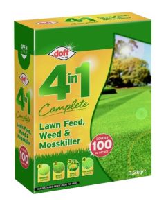 Doff 4 In 1 Complete Lawn Feed, Weed & Mosskiller - 3.2kg