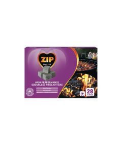 Zip - High Performance Odourless Firelighters - 28 Cubes