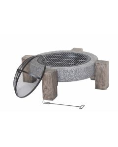 Lifestyle - Calida Fire Pit - MGO Round fire pit with legs
