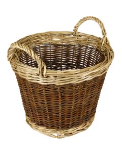 Hearth & Home - Two Tone Log Basket - 30cm
