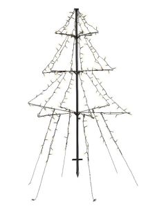 Kaemingk 240 LED Light Up Outdoor Twinkle Lights - Warm White/Black Cable