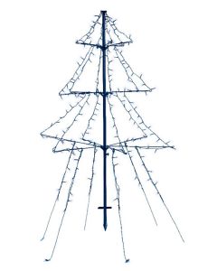 Kaemingk 240 LED Light Up Outdoor Twinkle Lights - Cool White/Black Cable