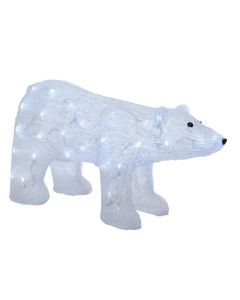 Kaemingk LED Acrylic Outdoor Bear Cool White 50 Light