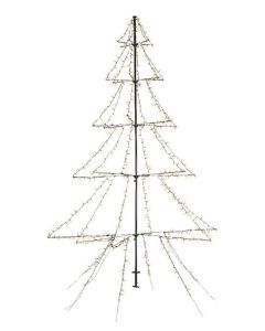 Kaemingk 600 LED Light Up Outdoor Twinkle Lights - Warm White/Black Cable
