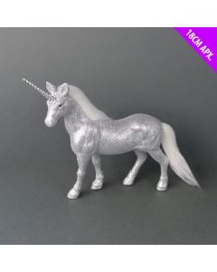 Davies Products Unicorn Christmas Tree Bauble - 18cm Silver