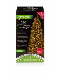 Premier Multi Action Treebrights With Timer 750 LED Vintage Gold/Green