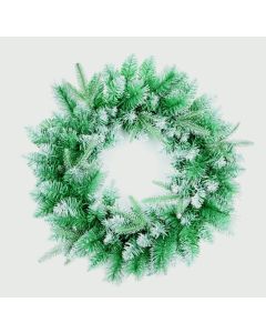 Premier Bluemont Fir Christmas Wreath with Silver Glitter - 50cm