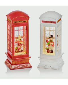 Premier Phone Box Water Spinner Santa - 27cm