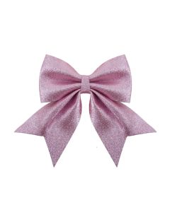 Davies Products Christmas Decoration Luxe Glitter Bow  - 20 x 24 - Blush
