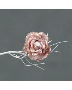 Davies Products Clip On Velvet Rose - 10cm Pink