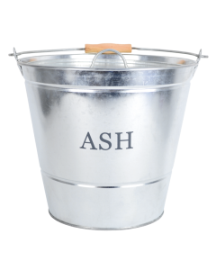 Manor - Ash Bucket With Lid - Galvanised