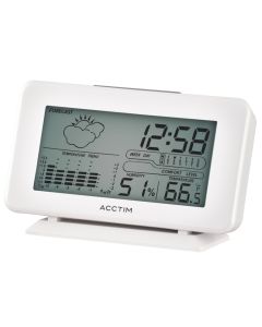 Acctim Vega Alarm Clock - White