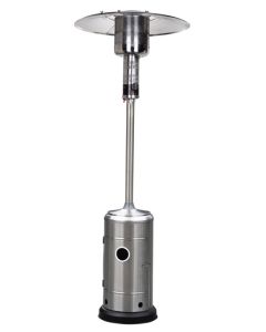 Lifestyle - Capri Patio Heater With Wheels - Stainless Steel - 12.5kw