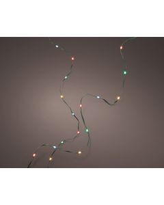 Kaemingk 480 Micro LED Flex String Lights - 3600cm Multi Coloured - Green wire