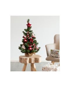 Kaemingk Imperial Mini Decorated Tree - Red - 60cm