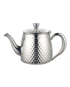 Café Ole Premium Teaware Tea Pot - 35oz - Hammered Finish