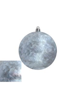 Davies Products Feather Christmas Tree Bauble 10cm - Silver