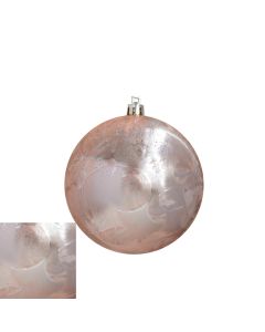 Davies Products Feather Christmas Tree Bauble 10cm - Rose