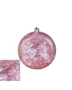 Davies Products Feather Christmas Tree Bauble 10cm - Blush