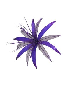 Davies Products Clip-On Super Flower Christmas Decoration - Purple