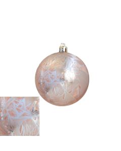 Davies Products Feather Christmas Tree Bauble 8cm - Rose