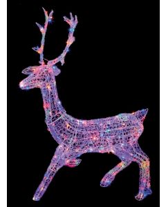 Premier Christmas Stag With Twinkling LEDs 1.4m 300 Multi Coloured LEDs