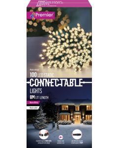 Premier Christmas Connectable Lights 100 LEDS Warm White