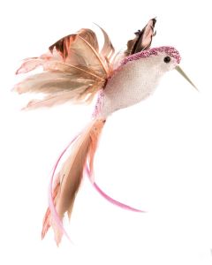 Premier Christmas Sequin Humming Bird 23cm - Pink