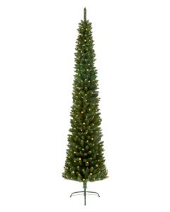 Premier Prelit Green Pencil Pine Christmas Tree - 2m Warm White