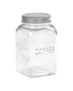 Tala - Glass Jar With Screw Top Lid - 1.25L - Coffee