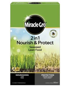 Miracle-Gro 2 in 1 Nourish & Protect Seaweed Lawn Food - 80m2