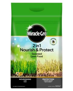 Miracle-Gro 2 in 1 Nourish & Protect Seaweed Lawn Food - 360m2