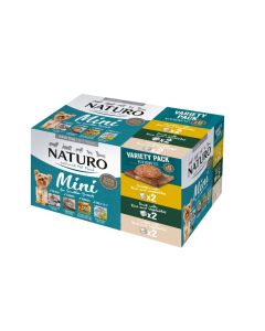 Naturo - Dog Mini Variety Pack With Brown Rice 150g - Tray of 6