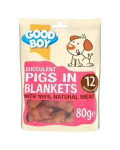 Good Boy Dog Treats - Succulent Pigs In Blankets - 80g
