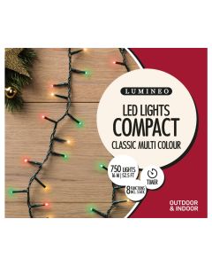 Lumineo 750 LED Compact Lights 1600cm Classic - Multi Coloured