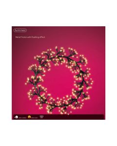 Lumineo LED Black Frame With Classic Warm Lights 300 LEDs
