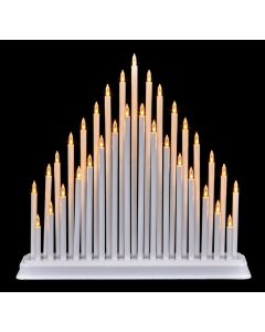 Premier Christmas 33 LED White Candle Bridge 34cm