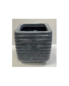 Kaemingk - Jamie Plastic Square Planter Grey - Small