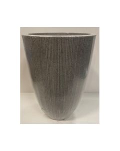 Kaemingk - Lennox Plastic Planter Vase Grey - Large
