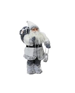 Kaemingk White Christmas Santa - 45cm