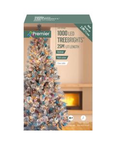 Premier 1000 LED Multi Action Treebrights Rainbow/Clear Cable