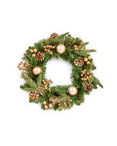 Premier Gold Decorative Wreath - 40cm