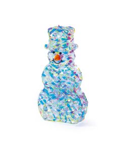 Premier Christmas Lit Iris Twist Snowman 25 White LEDs - 50cm