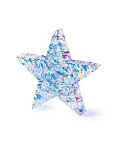 Premier Christmas Lit Iris Twist Star 20 White LEDs - 45cm