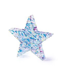 Premier Christmas Lit Iris Twist Star 20 White LEDs - 35cm