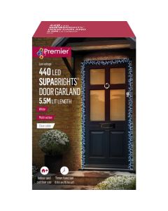 Premier SupaBrights Door Garland 440 LEDs 5.5m - White