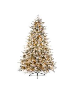 Premier Prelit Snowy Dorchester Pine Luxury Christmas Tree - 600 LED's 2.28m 7.5ft