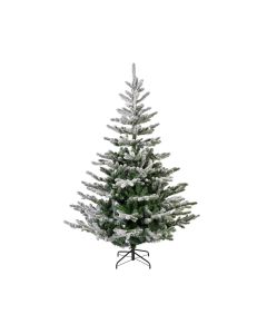 Kaemingk Liberty Spruce Christmas Snowy Tree Green & White - 210cm 7ft