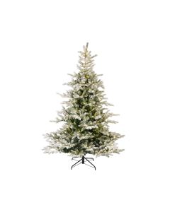 Kaemingk Grandis Fir Snowy Micro LED Green & Warm White 210cm 7ft