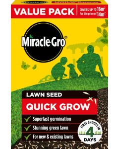 Miracle-Gro® Quick Grow Lawn Seed 16m2 Value Pack